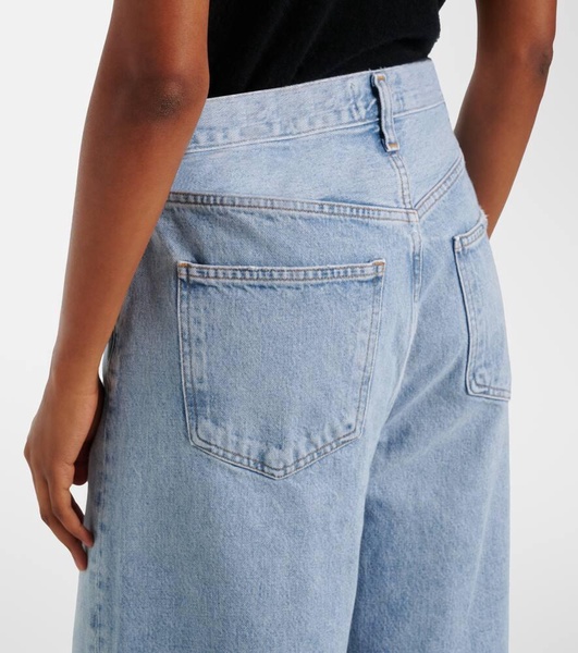Low Curve mid-rise wide-leg jeans