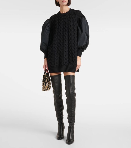 Ancella knitted wool minidress