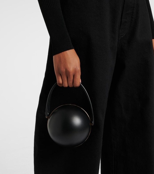 Sphere leather tote bag