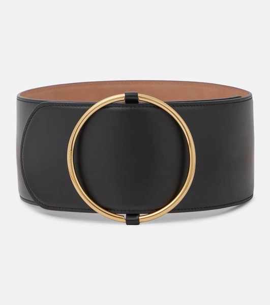 Ring leather belt