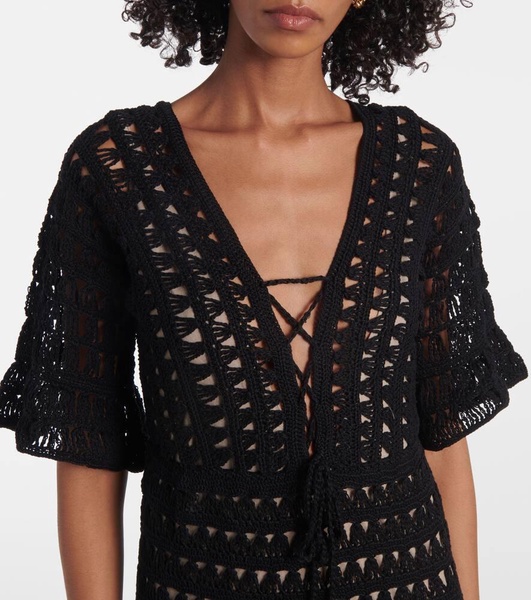 Marissa cotton crochet maxi dress