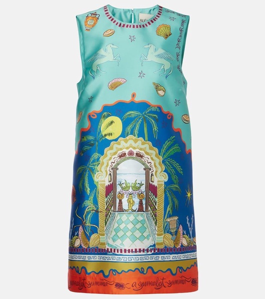 Surrealist Summer printed minidress