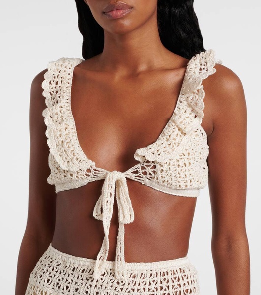 Brigitte crochet cotton top