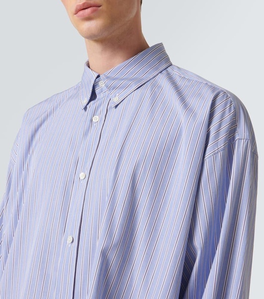 Striped oversized cotton shirt
