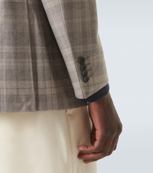 Kei checked wool blazer