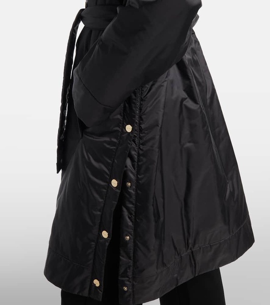 Technical canvas parka