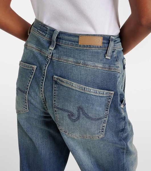 High-rise barrel-leg jeans