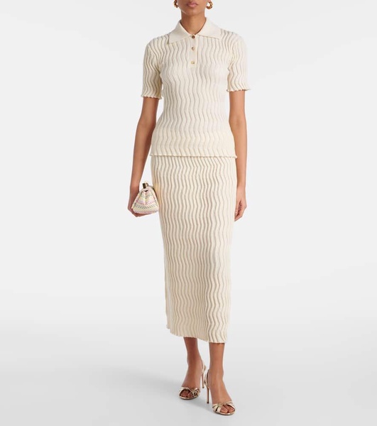 Twist Mini woven clutch