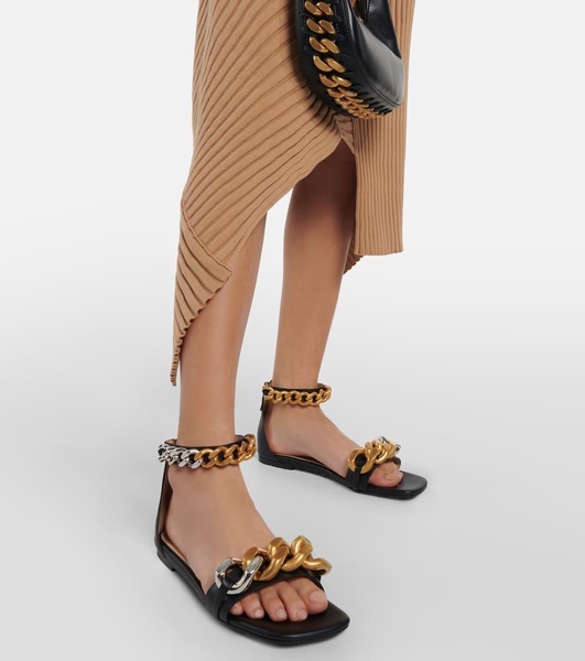 Falabella embellished flat sandals