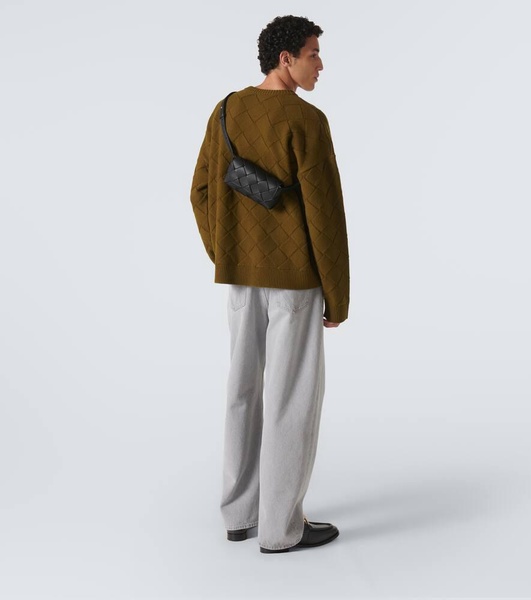 Diago Intreccio leather belt bag