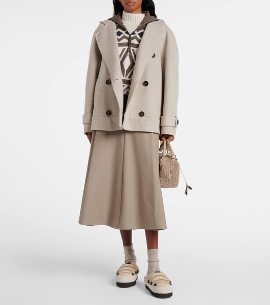 Chunky shearling-lined slippers