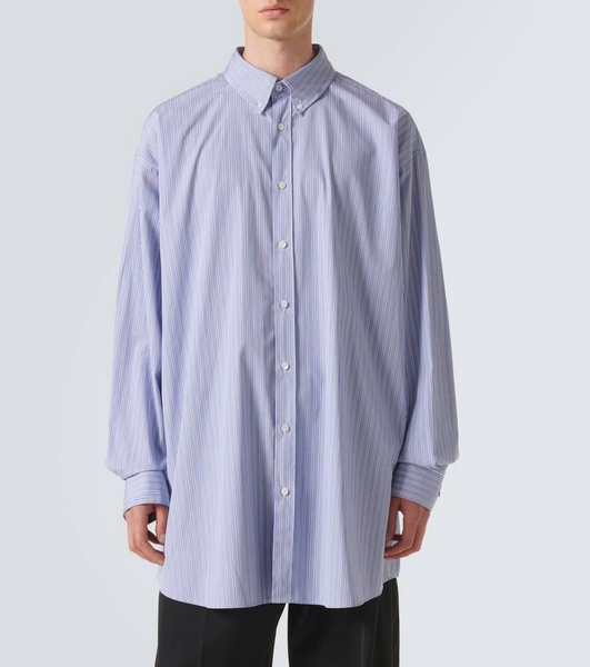 Striped oversized cotton shirt