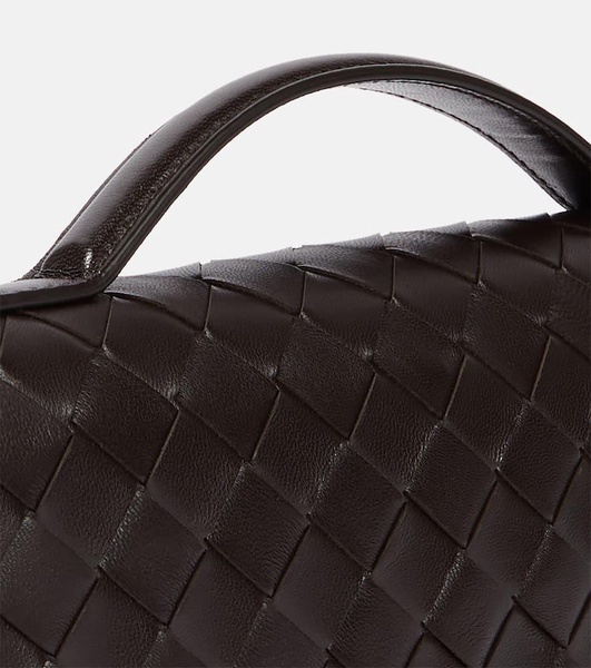 Andiamo Intrecciato leather clutch