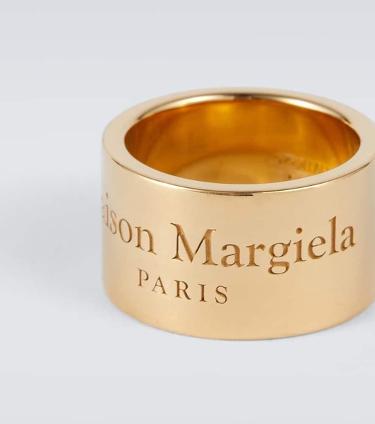 Logo sterling silver ring