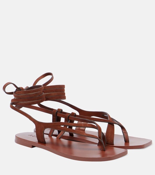 Rita suede thong sandals