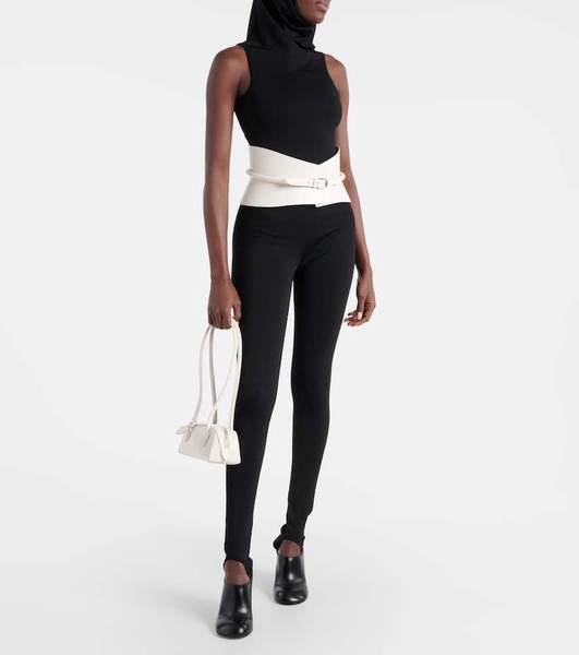 Le Teckel Small leather shoulder bag
