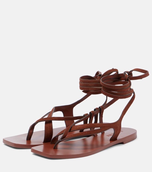 Rita suede thong sandals