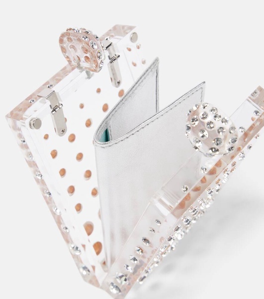 Tequila Mini crystal-embellished clutch