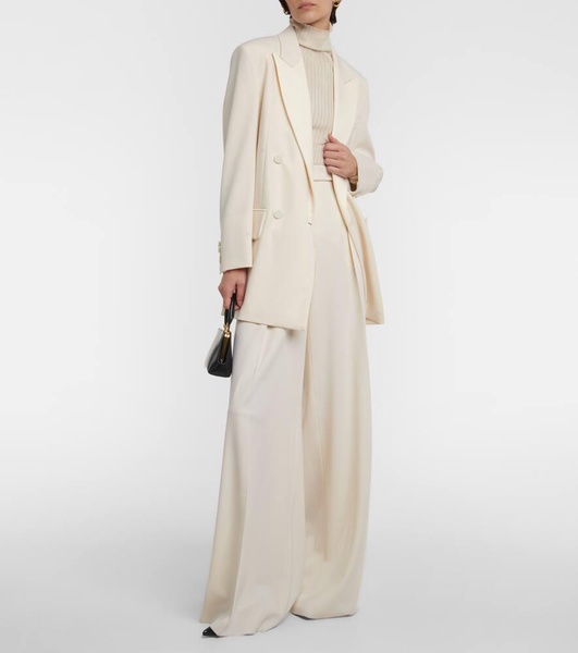 Karub high-rise wide-leg wool pants