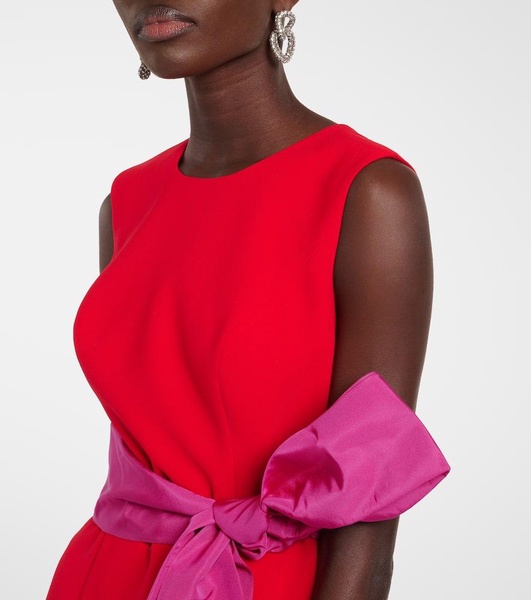 Bow-detail midi dress