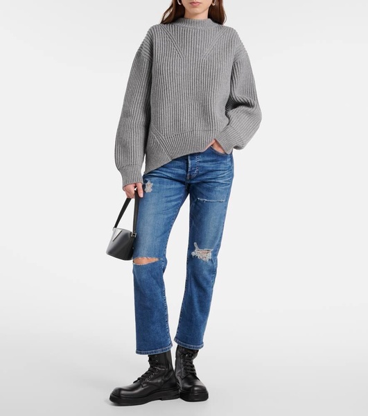 American mid-rise straight jeans