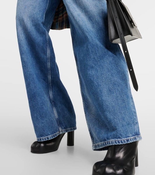 Mari high-rise wide-leg jeans