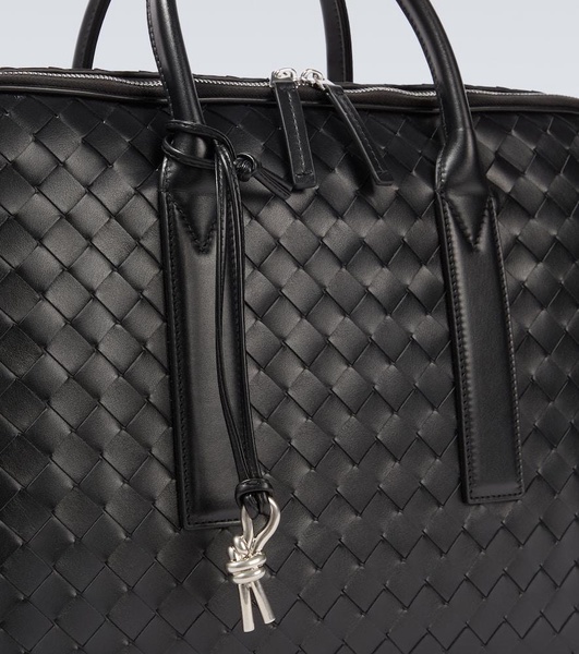 Getaway Intrecciato leather briefcase