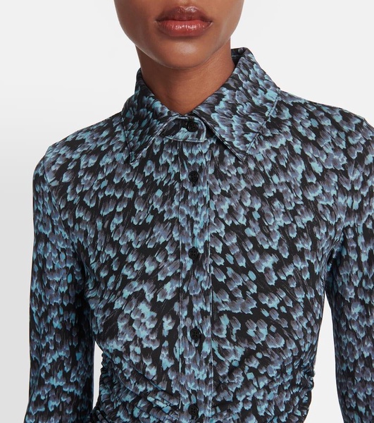 Claudia printed shirt dress