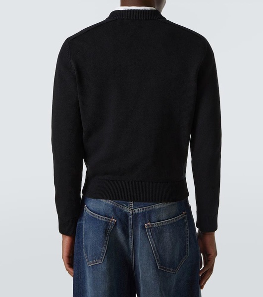 Face cotton sweater