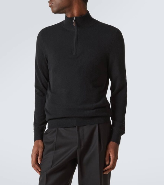 Mr Fenchurch cashmere half-zip sweater