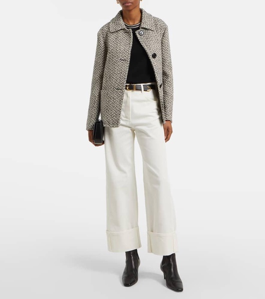 Cervia cropped mid-rise wide-leg jeans