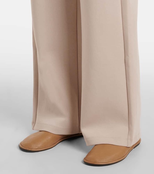 Bali cotton-blend jersey wide-leg pants