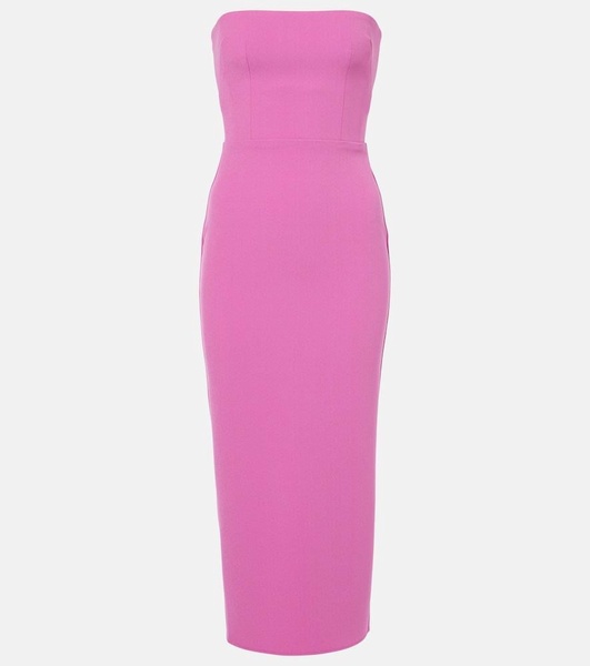 Strapless midi dress