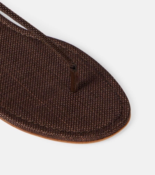 Almost Bare raffia-effect sandals