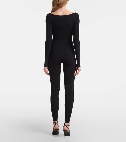 Off-shoulder catsuit
