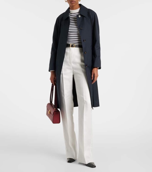 Aversa high-rise linen wide-leg pants
