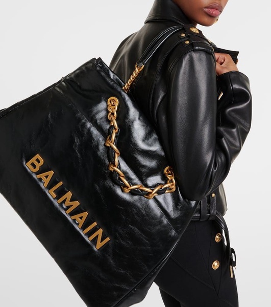 1945 padded leather tote bag