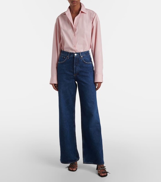  Dame Jean No Cuff high-rise wide-leg jeans