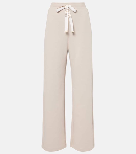 Bali cotton-blend jersey wide-leg pants