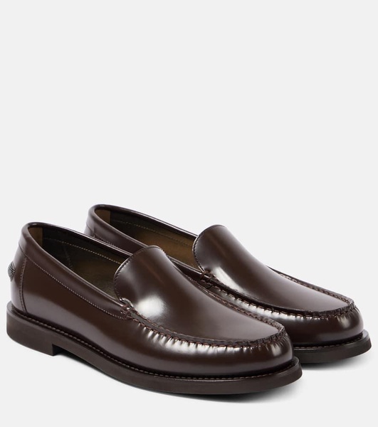 Monili polished leather loafers