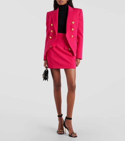 Double-breasted virgin wool blazer