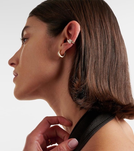 Saturn 18kt gold ear cuff with diamonds