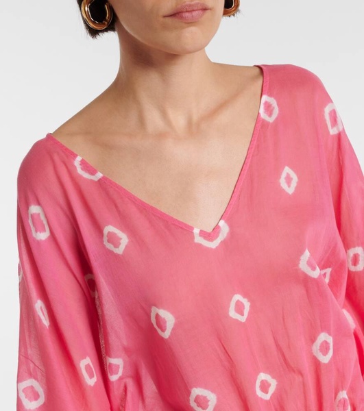 Sand Dollar tie-dye cotton kaftan