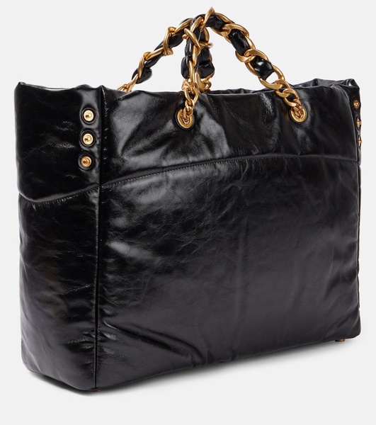 1945 padded leather tote bag