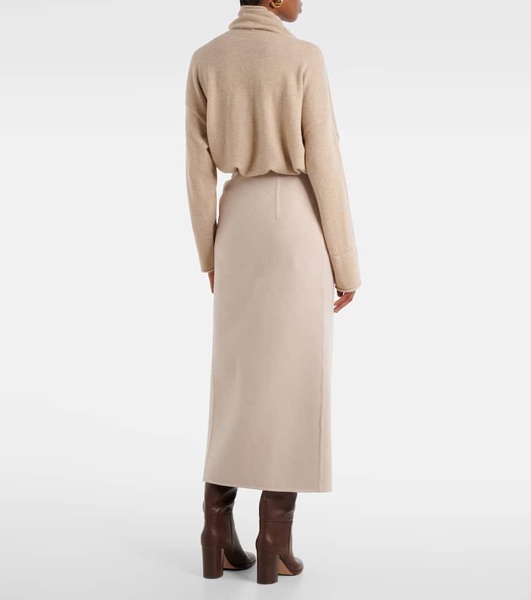Zuppa wool and cashmere wrap skirt