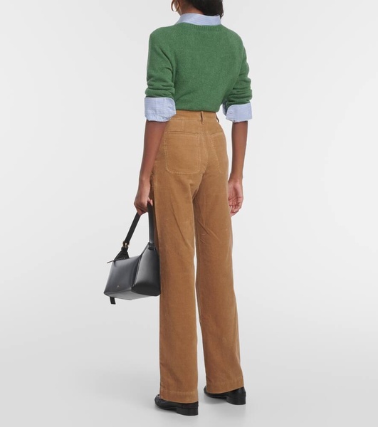 Seaside high-rise straight jeans
