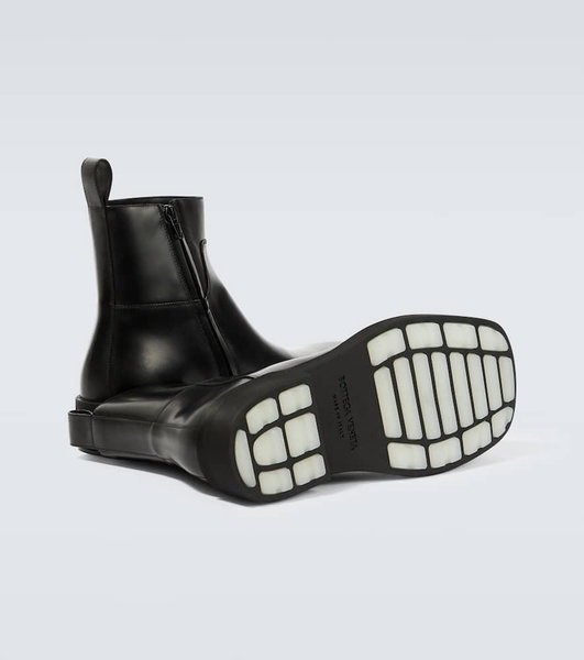 Leather ankle boots