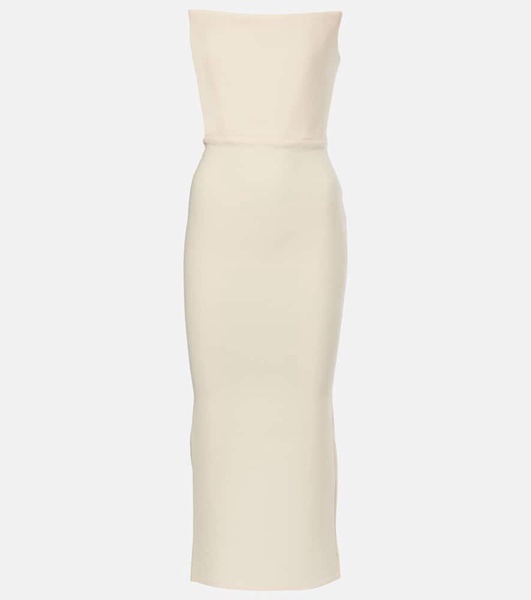Crêpe midi dress