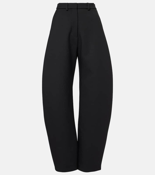 Wool wide-leg pants