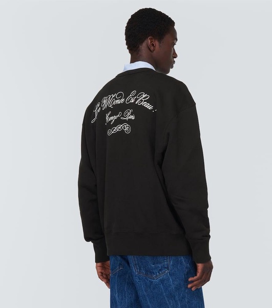 Logo cotton jersey sweatshirt
